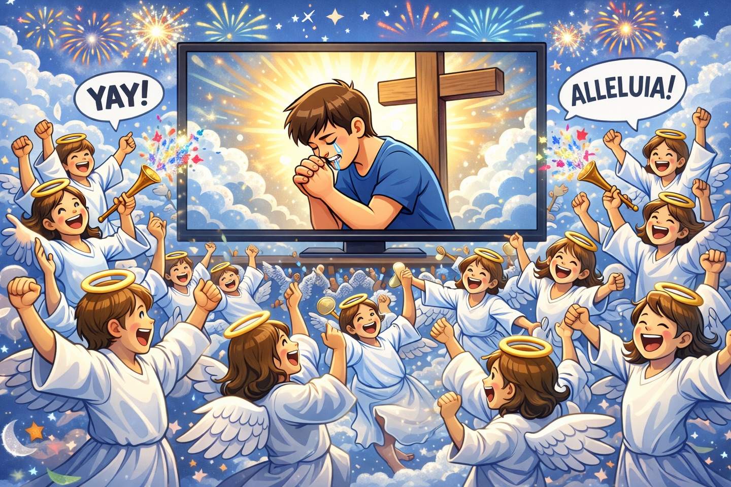 I say unto you, that likewise joy shall be in heaven over one sinner that repenteth, more than over ninety and nine just persons, which need no repentance. _Luke 15:7, KJV
#salvation #heaven #Yeshua #Redemption #revelation